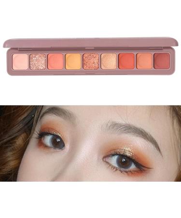 jojomis Matte Shimmers Eyeshadow Palette 9 Colors Eyeshadow Pallet High Pigmented Smooth Powder Eye shadow Long Lasting Waterproof Makeup Palette - B - Buy Online on GoSupps.com