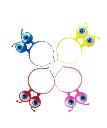 Toyvian 4-Pack Bright Headbands | Flash Glitter Big Eyes Headdress for Kids & Adults | Halloween Costume Accessories - Buy Online on GoSupps.com