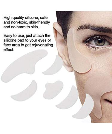 6 Reusable Anti-Fold Silicone Eye Pads for Moisture & Wrinkle Reduction - Beauty Tool with Chin Patch - Buy Online on GoSupps.com