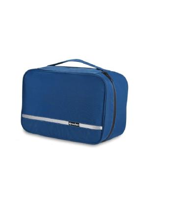 Hanging Toiletry Bag Waterproof Jiemei Travel Wash Bag for Men & Women with 4 Compartments Foldable Compact Size Super Durable Fabric Royal Blue L