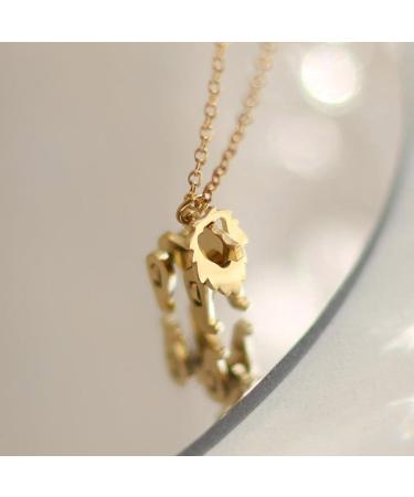 OralGos Adjustable Small Lion Clavicle Chain Jewelry - Titanium Steel for Daily Wear | International Shipping Available - Buy Online on GoSupps.com