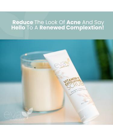 Eva Naturals Vitamin C Exfoliating Scrub - Clear and Cleanse Your Face with this Facial Exfoliator - Buy Online on GoSupps.com