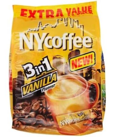 NY Coffee 3 in 1 Vanilla (50 Sachet in Total) 10 Sachet x 5pack - Buy Online on GoSupps.com