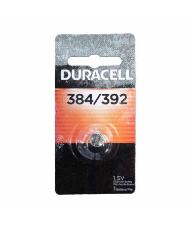 Duracell 384/392 1.5V Silver Oxide Button Battery long-lasting battery 1 count 1 Count (Pack of 1)