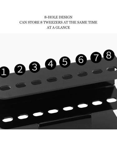 8 Hole Tweezers Stand Holder - Acrylic Display Rack for Eyelash Extension Supplies & Tools Storage - Buy Online on GoSupps.com