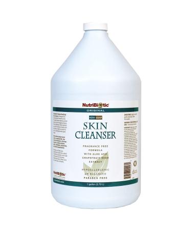NutriBiotic Original Non-Soap Skin Cleanser  1 Gallon | Fragrance Free with GSE | pH Balanced  Hypoallergenic & Biodegradable | Free of Parabens  Fragrance  Phosphates  SLS  Dyes  & Colorings