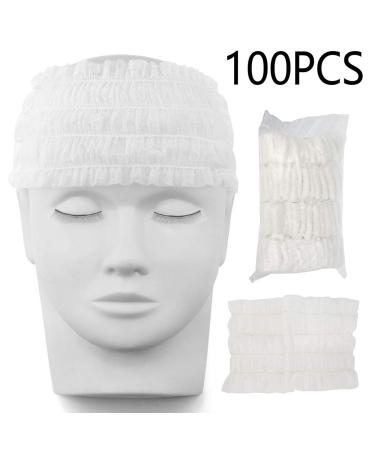 100pcs Disposable Elastic Nonwoven Hair Bands | Ideal for Skin Care & Spa Salon - Best Quality Online - Buy Online on GoSupps.com