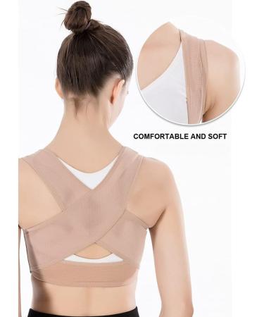 YMGSCC Invisible Body Shaper Corset Women Chest Posture Corrector Belt Back Shoulder Support Brace Posture Correction(D XL) X-Large D - Buy Online on GoSupps.com