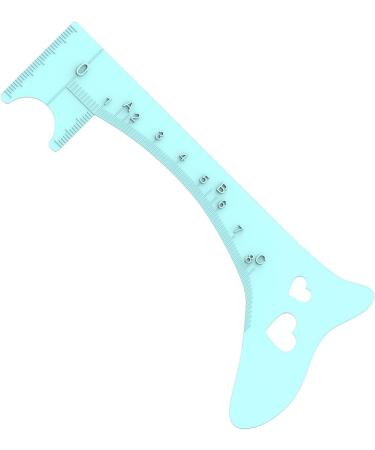 Shakven Eyebrow Measuring Tool Soft Silicone Eye Liner Guide Eyebrow Shaping Ruler Quick Eye Makeup Tool Reusable Eye Makeup Aid for Women Girls Blue - Buy Online on GoSupps.com