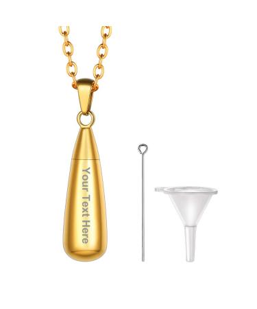 Prosteel urn chain personalized cross/maria/life tree trailer necklace memorial ash pendant with 55cm/50cm chain chain stainless steel/18k gilded memory jewelry accessory 09 gold personalized