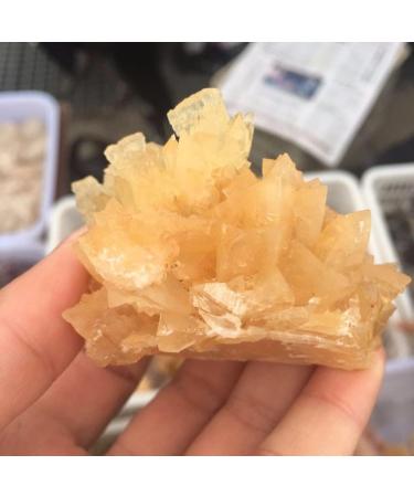 Room Decoration Natural Stone Calcite Cluster Crystal Flow Raw Quartz Point Selenite Rough Crystal Cluster Calcspar Minerals Specimen Stones (Color : 150-170g) - Buy Online on GoSupps.com