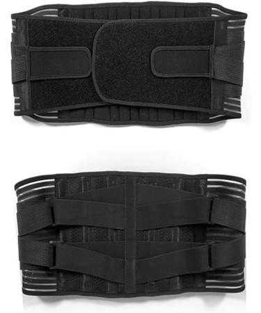 Double Pull Back Lumbar Belt - Orthopedic Waist Trainer for Men & Women | Spine Decompression Corset for Back Pain Relief | Available in Black (S XL) - Buy Online on GoSupps.com