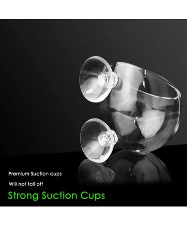 Capetsma Crystal Glass Aquatic Plant Pots - 2 Pack Aquarium Planter for Red Shrimp, Live Plants, Fish Tank - Suction Cups for Aquascape Decoration - Buy Online on GoSupps.com