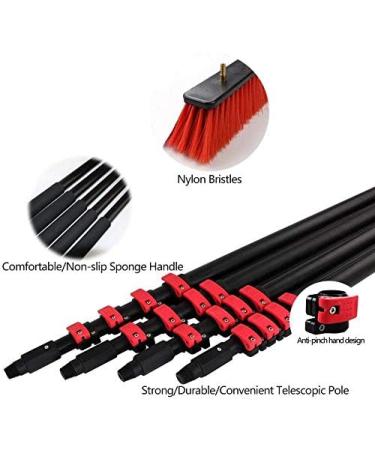 Outdoor Window Cleaning Brush Extension Water Fed Pole Adjustable Teleswindow Cleaning Brush System for Photovoltaic Panel Cleaning Trucks Windows Glass Wall Washing Tool/12 30Ft/9M - Buy Online on GoSupps.com
