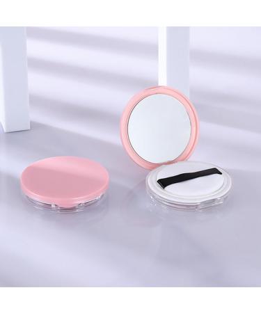 Beaupretty Powder Puff Storage Box & Mini Makeup Sponge Case - Travel-Friendly Cosmetic Clamshell in Pink & Black - Buy Online on GoSupps.com