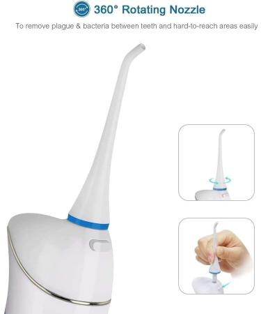 Professional Cordless Water Flosser - Portable Rechargeable Oral Irrigator for Home & Travel | IPX7 Waterproof 3 Modes - Ideal for Braces & Bridges Care - Buy Online on GoSupps.com