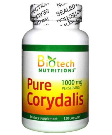 Biotech Nutritions Pure Corydalis Dietary Supplement 10:1 Extract 1000 mg 120 Count 120 Count (Pack of 1)