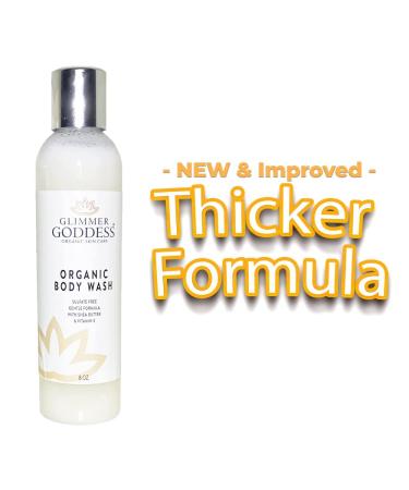 GLIMMER GODDESS Organic Moisturizing Sulfate-Free Body Wash - 8 oz | Hydrating Natural Cleanser for All Skin Types - Buy Online on GoSupps.com