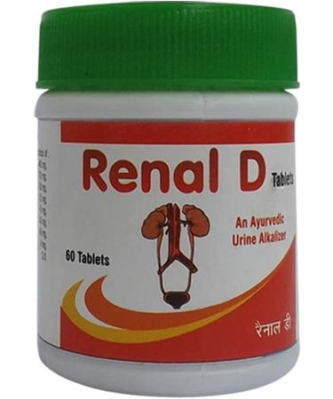 SJH MD Renal D Ayurvedic Tablets for Urinary Tract Infection and Disorders-60 Pills