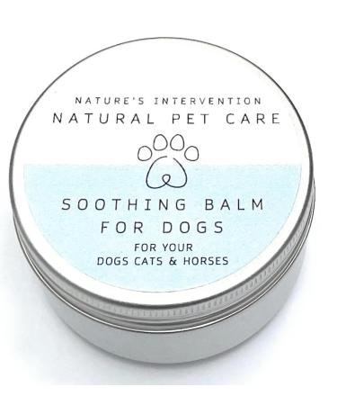 NATURE'S INTERVENTION 100% Natural SOOTHING BALM Dogs - Calendula & Lavender - 50 g by NIP. Moisturizes Soothes Relieves Itching. Beneficial for Dry and Sensitive Skin.
