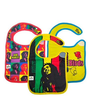 Bob Marley Extra Soft Meal Time Bibs 3 Pack by daphyls