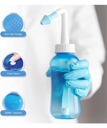 Oasis Neti Pot Sinus Rinse Kit - 300ml Nasal Irrigation System for Allergy Relief in Adults & Kids - Buy Online on GoSupps.com