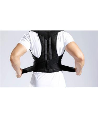 Adjustable Posture Corrector Back Support Shoulder Back Brace Posture Correction Spine Postural Fixer Tape (Color : Black Size : M Code) Feito na China Full moon lofty ambition - Buy Online on GoSupps.com