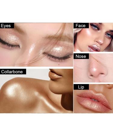 Pearlescent Eyeshadow Stick Eyeliner Long Lasting Glow Stick Highlighter Contour Makeup Stick (2) - Buy Online on GoSupps.com