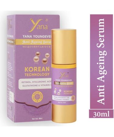  Yana Yana Vitamin C Serum Plus With Hyaluronic Acid Serum Retinol Vitamin C Serum For Face Anti Aging Serum Skin Clearing Brightening Serum For Dark Spots Youngever - Buy Online on GoSupps.com