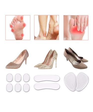 High Heel Cushion Pads - Silicone Inserts for Blisters | Anti-Slip Transparent Heel Grips for Women & Girls - Buy Online on GoSupps.com