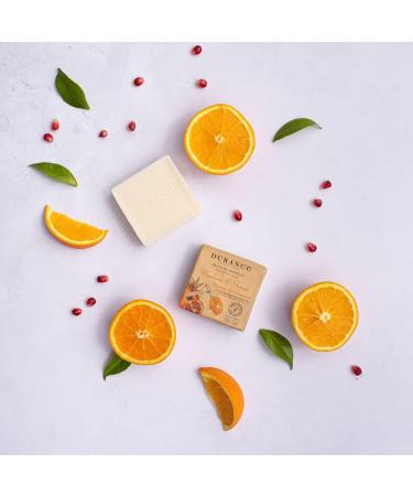 Durance Solid Marseille Soap With Organic Mandarin Essential Oil 100g Enriched With Olive Oil & Red Rice Extract Paraben-Free Solid Soap For All Skin Types - Buy Online on GoSupps.com