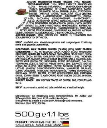 HECH ACTIVE Rich Protein Shake Chocolate 500g - Premium Protein Supplement for Muscle Gain & Weight Management - Buy Online on GoSupps.com