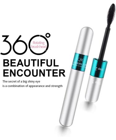 4D Silk Fiber Mascara Intense Black Volume Lengthening Thickening Thick Long Lasting Naturally Eye Makeup Mascara False Eyelash Effect - Buy Online on GoSupps.com