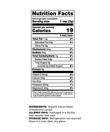 Terrasoul Superfoods Raw Organic Cacao Paste Liquor - 1lb | Premium Quality - Buy Online on GoSupps.com