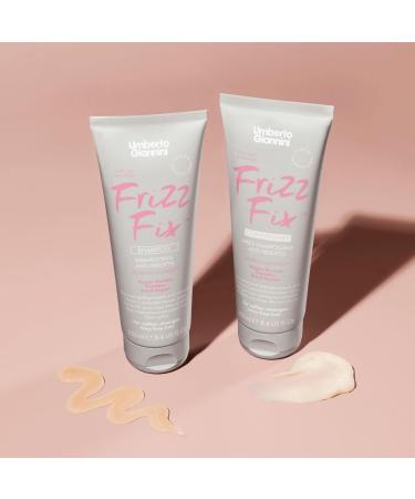 Umberto Giannini Frizz Fix Shampoo - Vegan Keratin Bond Repair for Dry Damaged Hair | Sulphate Free & 94% Natural - 250ml International Shipping - Buy Online on GoSupps.com