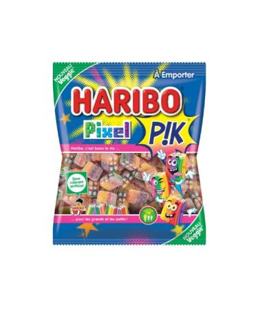Haribo Pixel Pix Candy, Acid Candy, 100g Bag