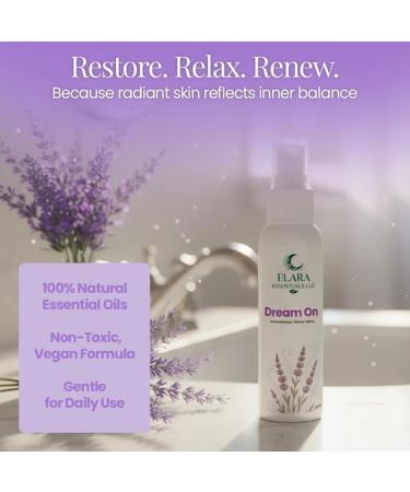 Elara Essentials LLC Dream On Aromatherapy Shower Spray Relaxing Lavender & Botanical Mist Calming Aromatherapy for Shower Sleep & Stress Relief 2oz - Buy Online on GoSupps.com