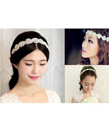Elegant Handmade Crystal Rhinestone Headband - Perfect for Weddings, Proms, and Special Occasions - Buy Online on GoSupps.com