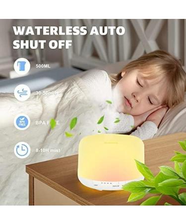 500ml Aroma Diffuser with Remote Control | BPA-Free Ultrasonic Humidifier | Aromatherapy Essential Oil Diffuser | 7 LED Color Options | Automatic Switch-Off | White - Buy Online on GoSupps.com