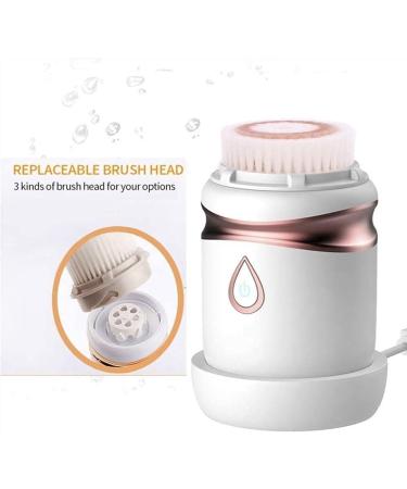SMSOM Facial Cleansing Brush - Sonic Vibrating Face Brush Waterproof Wireless Charging for Face Cleaning Exfoliating and Massaging White - Buy Online on GoSupps.com