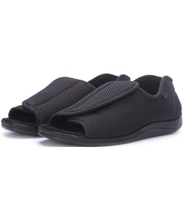 Diabetic Orthopedic Men's Plantar Fasciitis Shoes Closure Toe Swollen Feet Slippers Edema Swollen Shoes Arthritis Edema House Shoes Slip On Walking Sneakers Open Toe Sandals 38 2