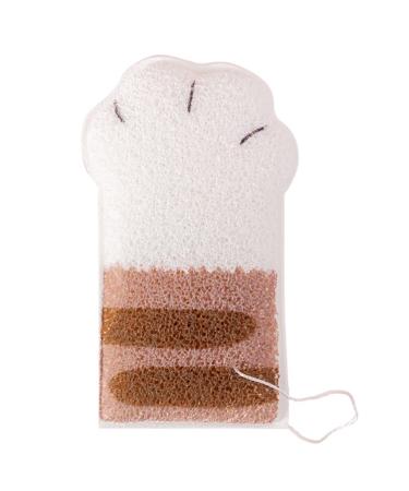 Lurrose Animal Bath Mitt Bath Cotton Cat Claw Bath Pouf Bath sponges for Shower Scrubber exfoliating loofah Sponge Bath Shower Mitt Dead Hydrophilic Polyurethane Toddler Bath Flower