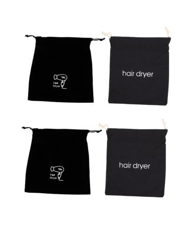 Ipetboom 4 Pcs Hair Dryer Storage Bag Hair Dryers Durable Storage Bag Hot Safe Hair Dryer Pouch Room Supplies