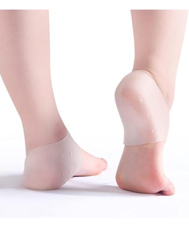 3 Pairs Heel Cushion Silicone Gel Pads for Plantar Fasciitis & Heel Spur Relief - Best Heel Socks for Pain Relief (Men & Women) - Buy Online on GoSupps.com