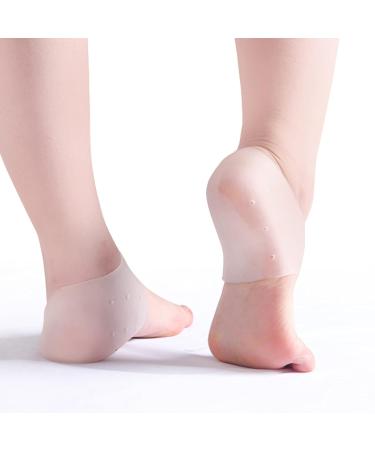 3 Pairs Heel Cushion Cups Gel Heel Protectors Silicone Heel Sleeves Ankle Protectors Gel Heel Pads Ankle Sleeve Breathable Heel Cushion Pads Heel Air Support for Blisters Shoes Boots Cracked Plantar - Buy Online on GoSupps.com