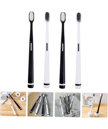 Ultechnovo 8-Pack Wangan Hair Toothbrush Set - Soft Bristles Black Toothbrush for Family Oral Care - Buy Online on GoSupps.com