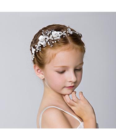 Rhinestone Bridal Flower Girl Headpiece | Wedding Headdress for Women & Girls - Buy Online on GoSupps.com