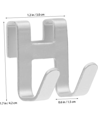 Alipis 6 Pcs Hook up Stainless Steel Hooks Cabinet Door Dual Hooks Wreath Hat Hooks Double The Hook 4X4CMx3pcs Silverx3pcs - Buy Online on GoSupps.com
