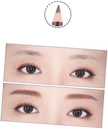 MUSISALY 2pcs Long Lasting Eyebrow Pencils Matte Eyeliner Pencil with Sharpener Eye Brow Pencils Kit Wooden - Buy Online on GoSupps.com