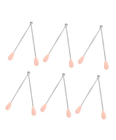 Healeved 12pcs Ear Cleaner Ear Pick Travel Ear Plugs Home Tools Ear Cleaning Tool Limpiador De Oidos Ear Digger Earwax Curette Household Earpick Earwax Scoop Ear Supply Pink Pickup Care